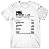 Pug Nutrition Facts T-shirt