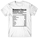 Border Collie Nutrition Facts T-shirt