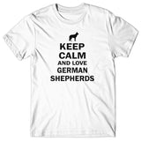 Keep calm and love German Shepherds T-shirt