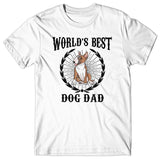 World's Best Dog Dad (Bull Terrier) T-shirt