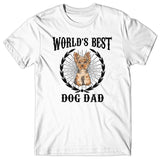 World's Best Dog Dad (Yorkshire Terrier) T-shirt