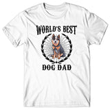 World's Best Dog Dad (Australian Cattle Dog) T-shirt