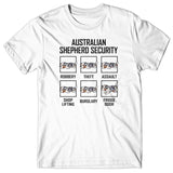 Australian Shepherd Security T-shirt