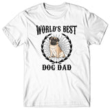 World's Best Dog Dad (Pug) T-shirt