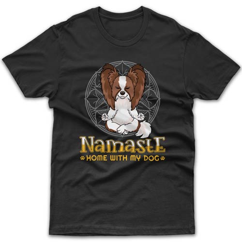 namaste-home-with-my-papillon-t-shirt