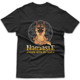 namaste-home-with-my-german-shepherd-t-shirt