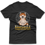 namaste-home-with-my-akita-t-shirt