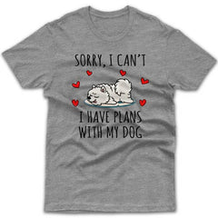 sorry-i-have-plans-with-my-japanese-spitz-t-shirt