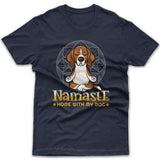 Namaste home with my dog (Beagle) T-shirt