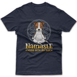 Namaste home with my dog (Jack Russell) T-shirt