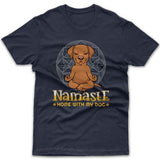 Namaste home with my dog (Vizsla) T-shirt