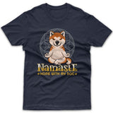 Namaste home with my dog (Akita) T-shirt