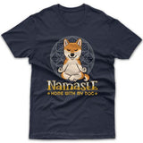 Namaste home with my dog (Shiba Inu) T-shirt