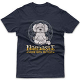 Namaste home with my dog (Maltese Shih Tzu) T-shirt