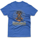 Namaste home with my dog (Doberman) T-shirt