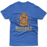 Namaste home with my dog (Cocker Spaniel) T-shirt