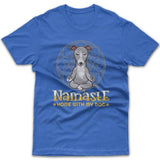 Namaste home with my dog (Greyhound) T-shirt