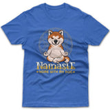 Namaste home with my dog (Akita) T-shirt