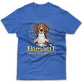 Namaste home with my dog (Beagle) T-shirt