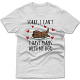 Sorry, I have plans with my dog (Cavoodle) T-shirt