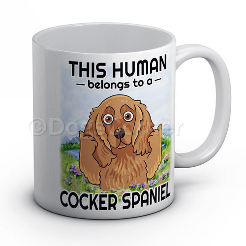 this-human-belongs-to-cocker-spaniel-mug