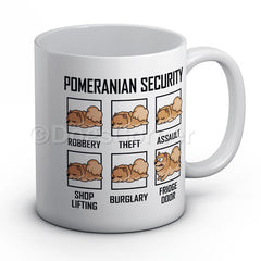 pomeranian-security-novelty-mug