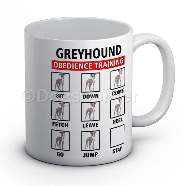 greyhound-obedience-training-mug