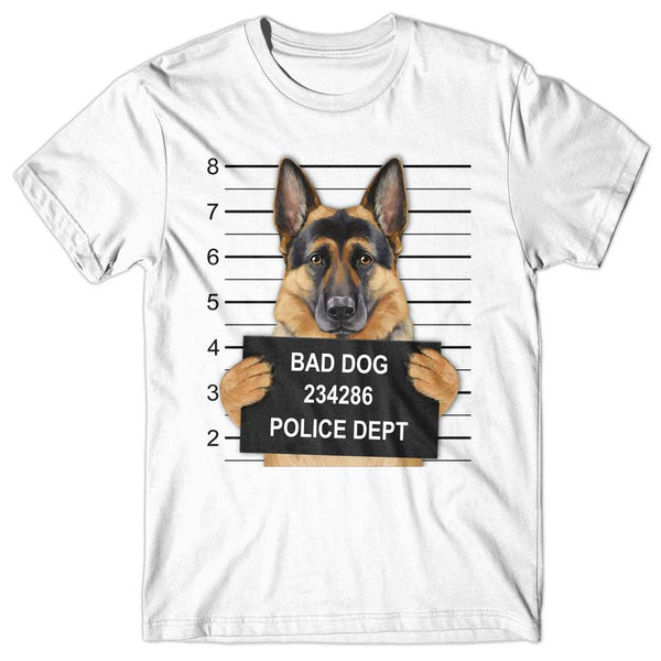 German Shepherd Mugshot - T-shirt