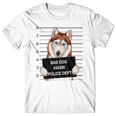 Husky Mugshot - T-shirt