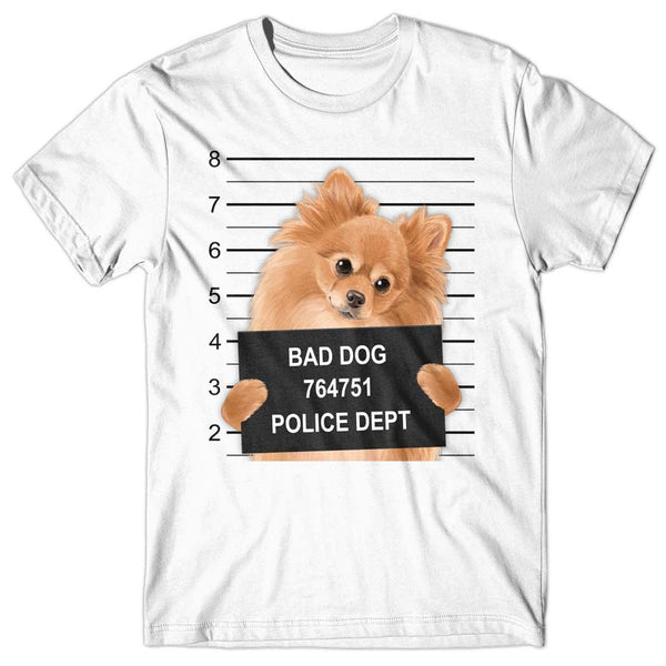 Pomeranian Mugshot - T-shirt