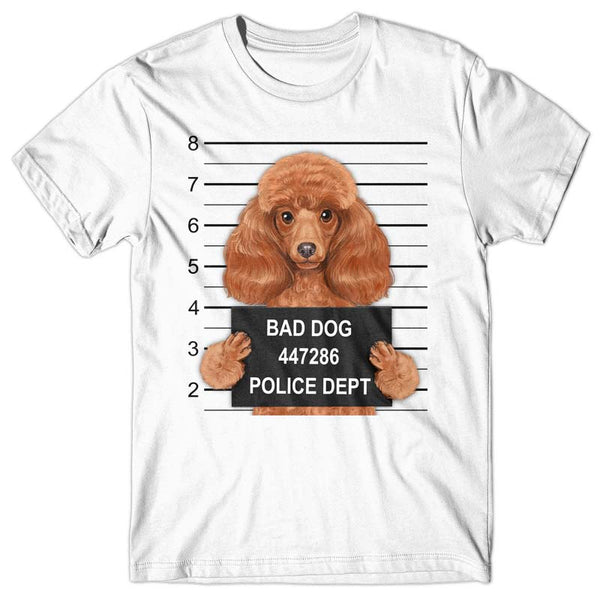 Poodle Mugshot - T-shirt