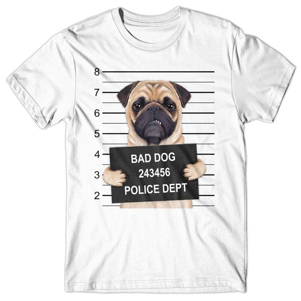 Pug Mugshot - T-shirt