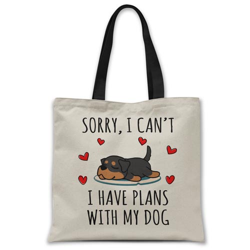 sorry-i-have-plans-with-my-rottweiler-tote-bag