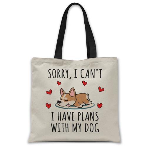 sorry-i-have-plans-with-my-corgi-tote-bag