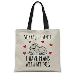 sorry-i-have-plans-with-my-maltese-tote-bag