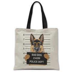 German-shepherd-mugshot-tote-bag