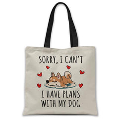sorry-i-have-plans-with-my-shiba-inu-tote-bag