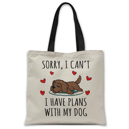 sorry-i-have-plans-with-my-cavoodle-tote-bag