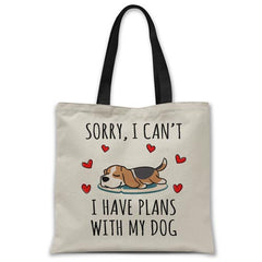 sorry-i-have-plans-with-my-beagle-tote-bag