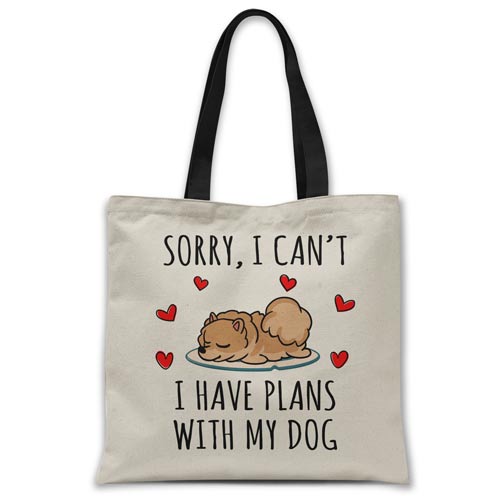 sorry-i-have-plans-with-my-pomeranian-tote-bag