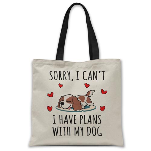 sorry-i-have-plans-with-my-cavalier-tote-bag