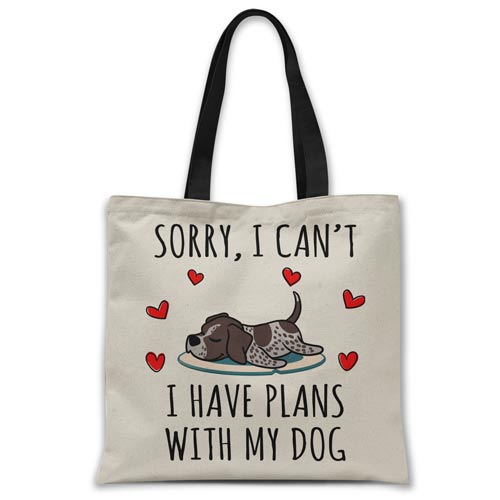 sorry-i-have-plans-with-my-german-pointer-tote-bag