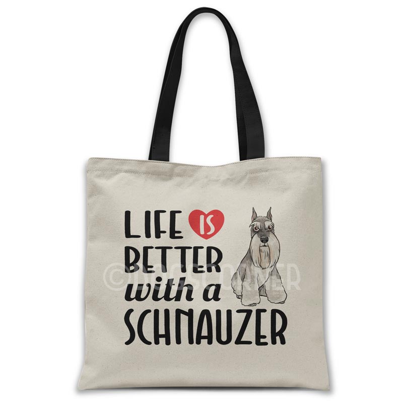 Schnauzer tote bag sale