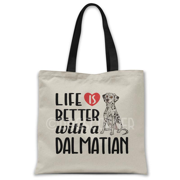 Life-is-better-with-dalmatian-tote-bag