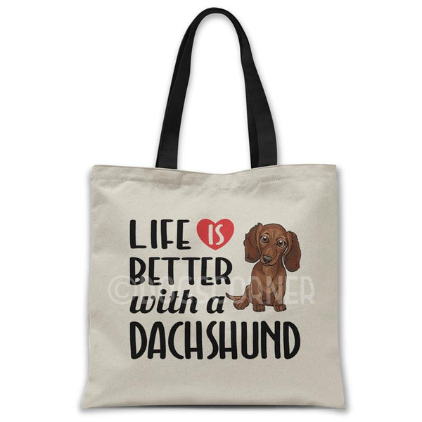 Life-is-better-with-dachshund-tote-bag