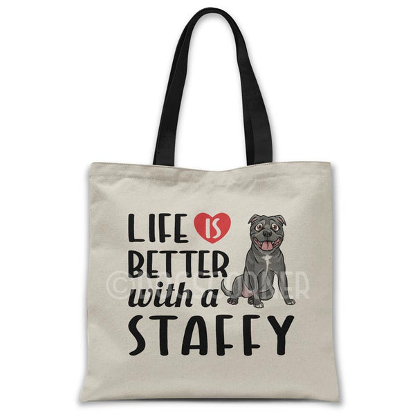 Life-is-better-with-staffy-tote-bag