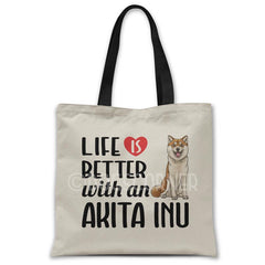 Life-is-better-with-akita-tote-bag