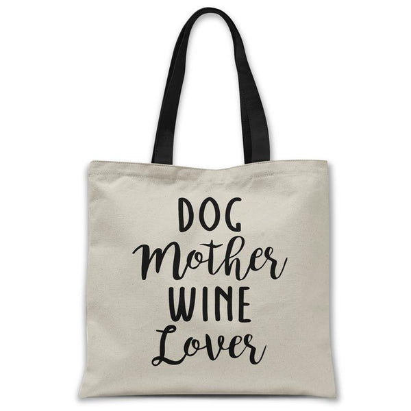 Dog-mother-wine-love-tote-bag