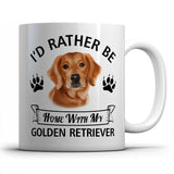 I'd rather be home with my Golden Retriever Mug
